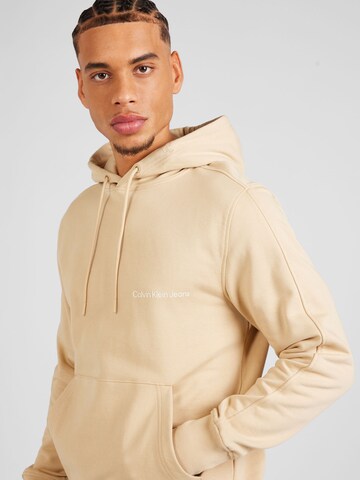 Calvin Klein Jeans Sweatshirt in Beige