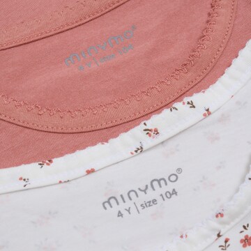 MINYMO Langarmshirt 'Basic' 2er Pack in Pink