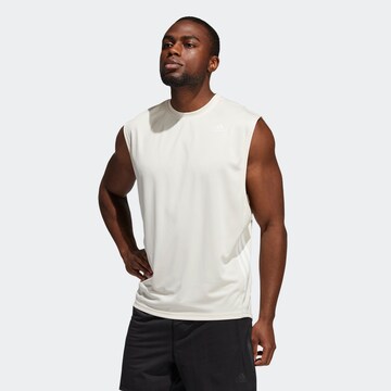 T-Shirt fonctionnel ADIDAS SPORTSWEAR en blanc : devant