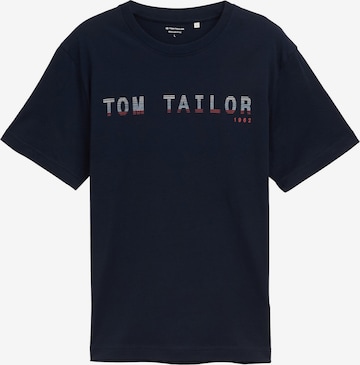 TOM TAILOR Shirt in Blue: front