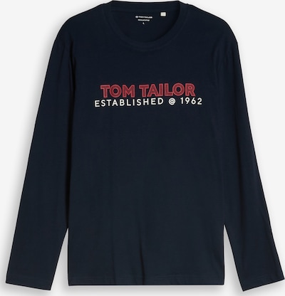 TOM TAILOR Paita koossa S värissä tummansininen / kirkaanpunainen / valkoinen, Tuotenäkymä