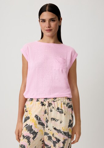 T-shirt comma casual identity en rose : devant