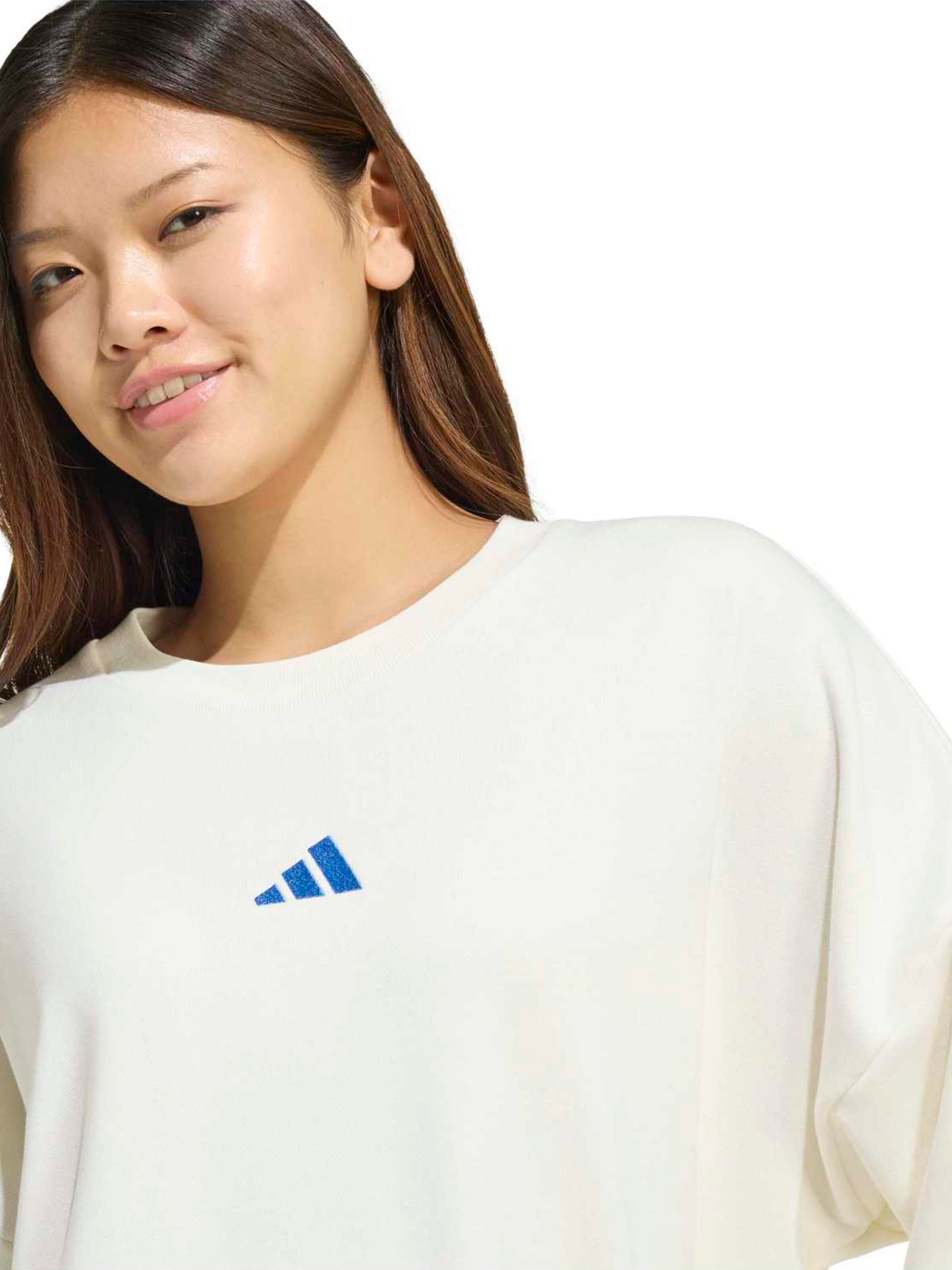 ADIDAS SPORTSWEAR Športová mikina 'Essentials' - Biela