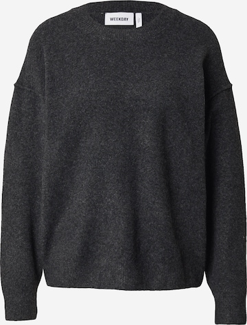 WEEKDAY Sweater 'Annie' in Grey: front