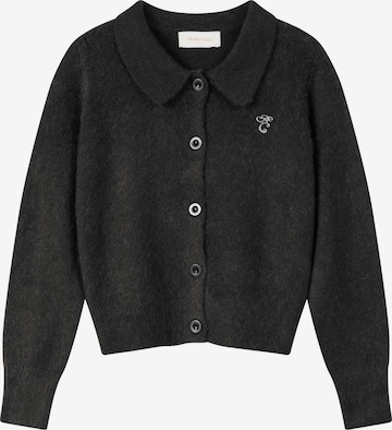 Another Cotton Lab Strickjacke in Schwarz: Vorderseite