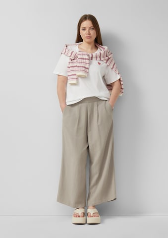 Wide Leg Pantalon QS en marron
