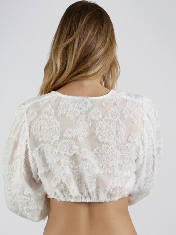 Blouse folklorique 'Hauke' SPIETH & WENSKY en blanc
