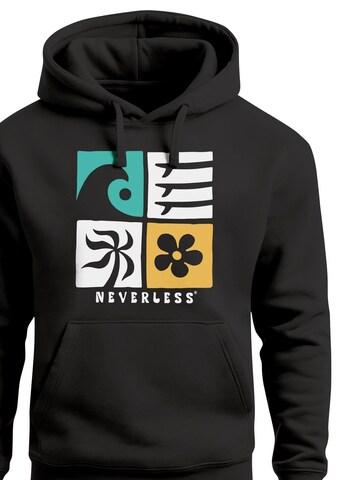 Neverless Sweatshirt 'California Surf' in Black