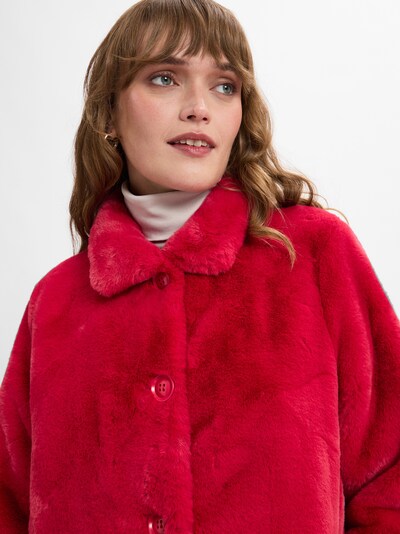 Marie Lund Mantel in rot, Produktansicht