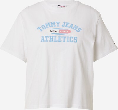 Tommy Jeans T-Shirt in himmelblau / melone / schwarz / weiß, Produktansicht