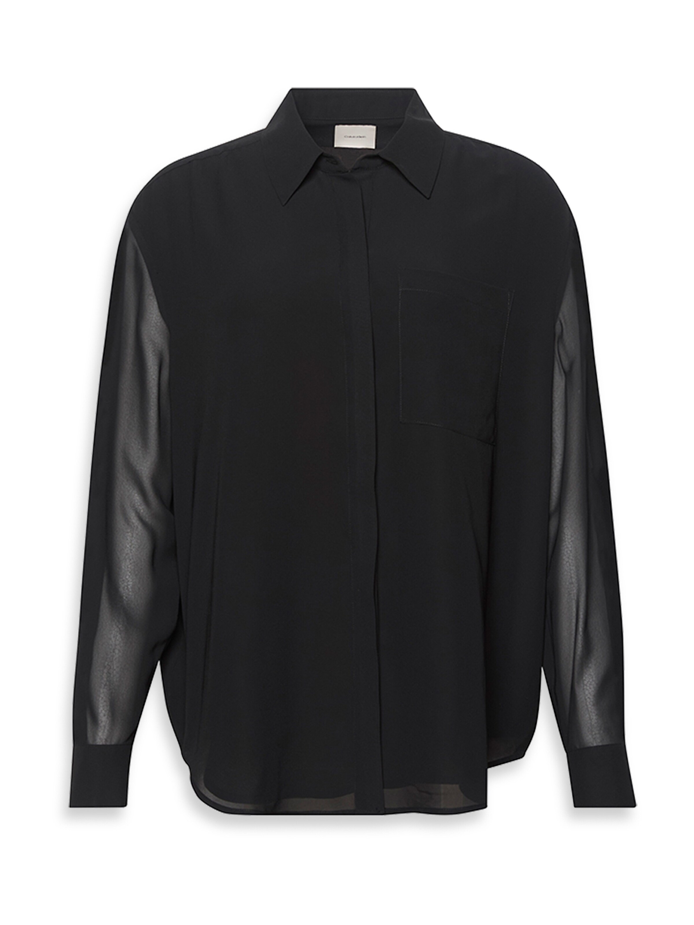 Calvin Klein Блузка в Черный: спереди