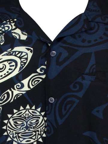 King Kameha Shirt 'Maori Wedding' in Zwart