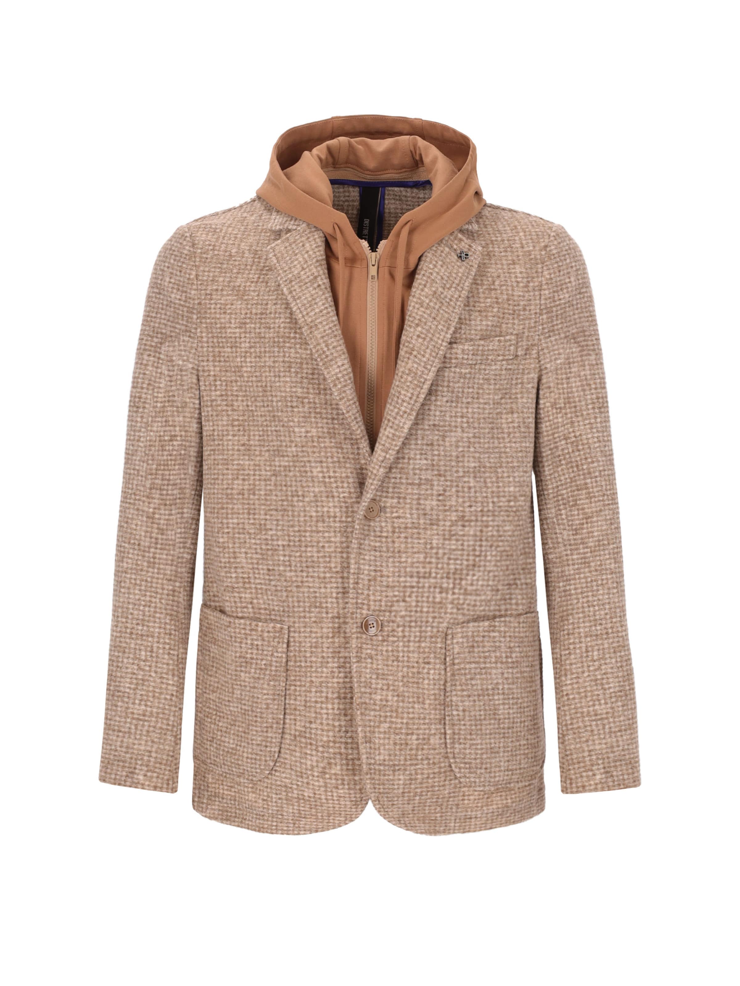 Distretto12 Regular Fit Sakko 'Giona' in Beige: Vorderseite