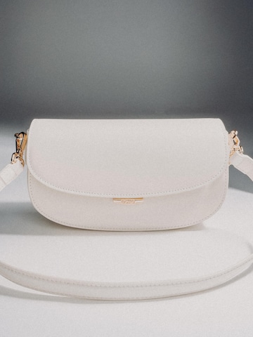 Borsa a spalla '88265' di Estro in bianco: frontale