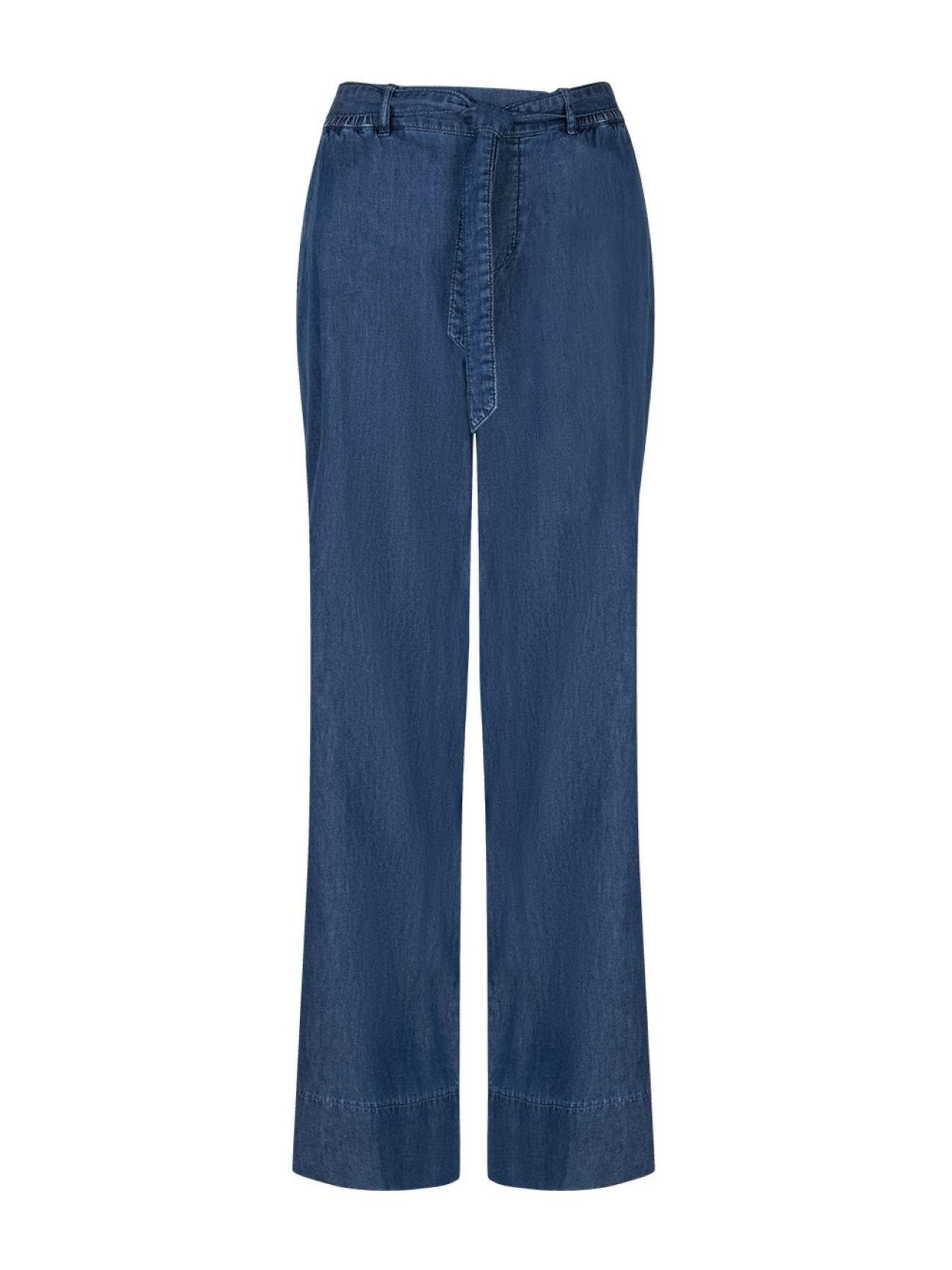 Red Button Regular Broek 'Red Button Claudette Palazzo' in Blauw: voorkant