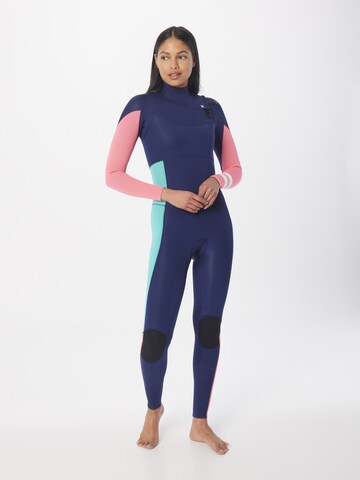 Tuta in neopreno di Hurley in blu: frontale