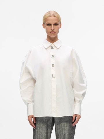 Karl Lagerfeld - Blusa em branco: frente