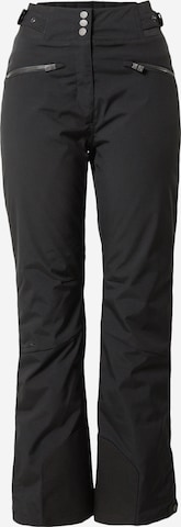 ZIENER Slim fit Workout Pants 'Tilla' in Black: front