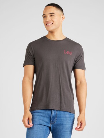 T-Shirt 'MEDIUM WOBBLY' Lee en gris : devant