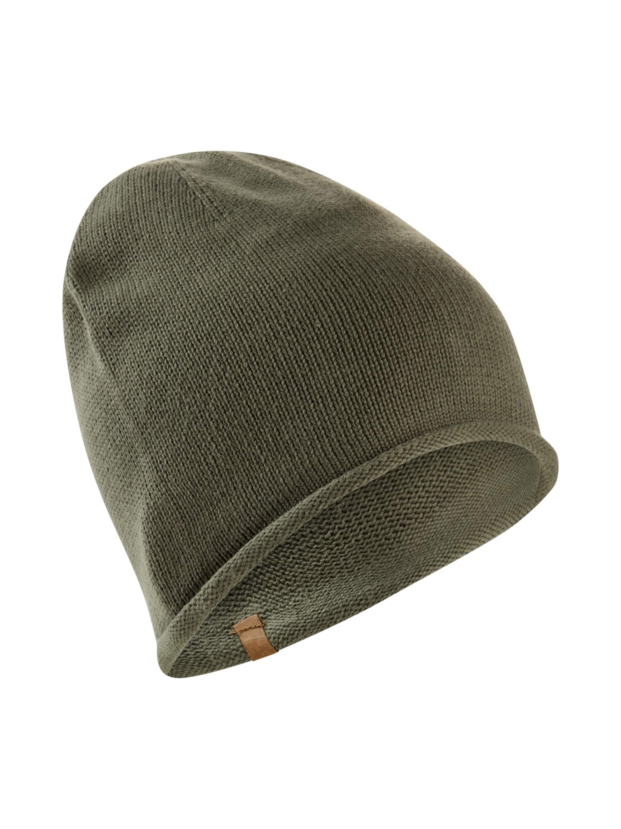 CAMEL ACTIVE Beanie aus reiner Baumwolle in dunkelgrün, Produktansicht