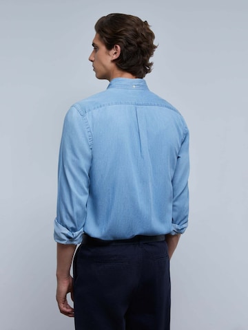 Coupe regular Chemise 'Alpha Bd' Scalpers en bleu