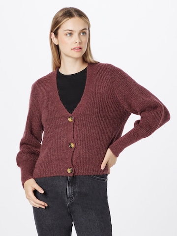 ONLY Strickjacke 'Clare' in Braun: predná strana