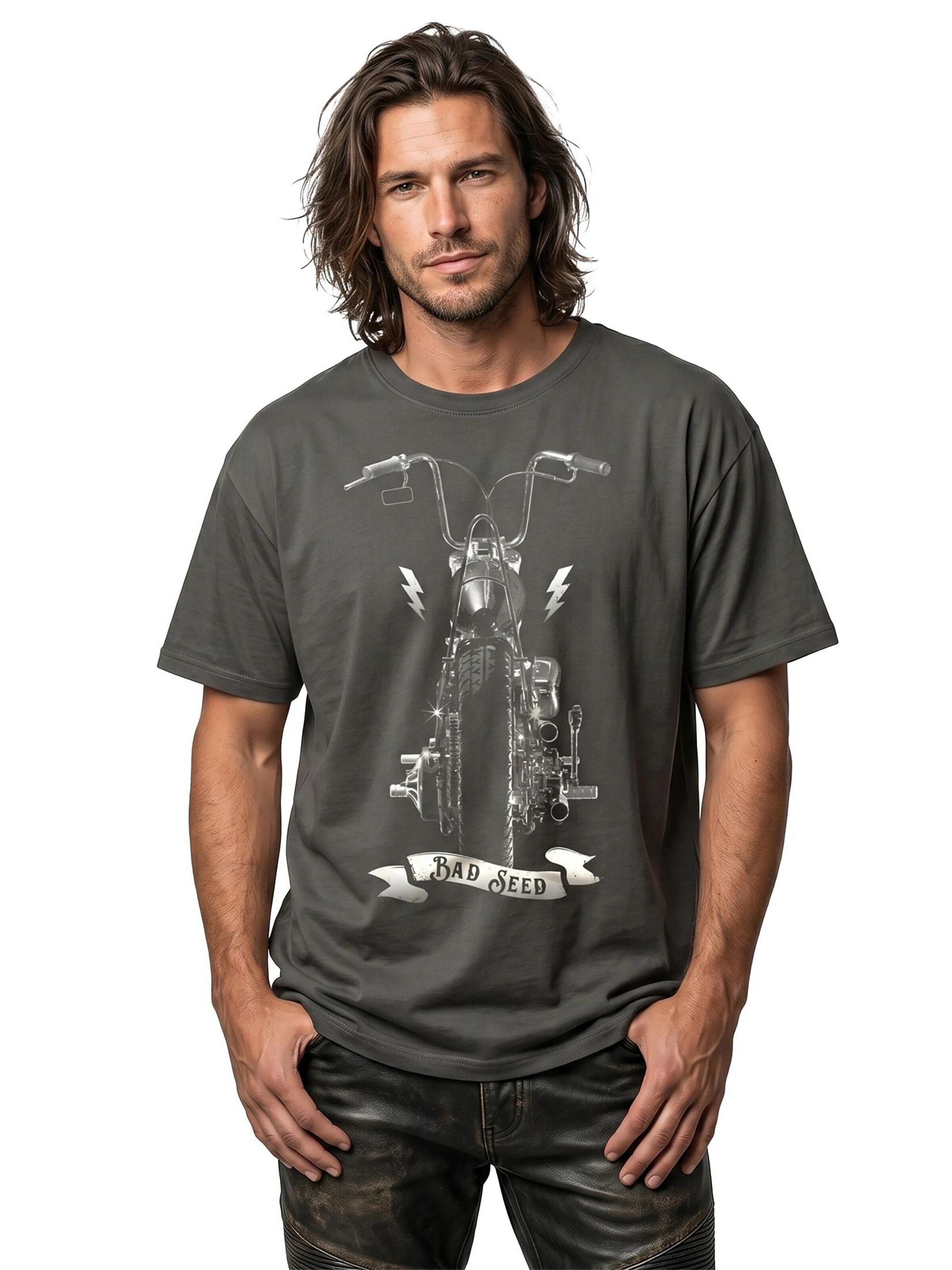 MAKAYA Shirt 'Bad Seed' in Grey