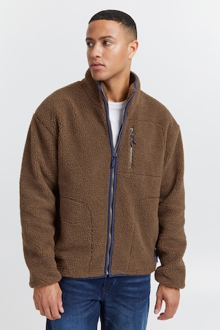 BLEND Fleece Jacket in Brown: front