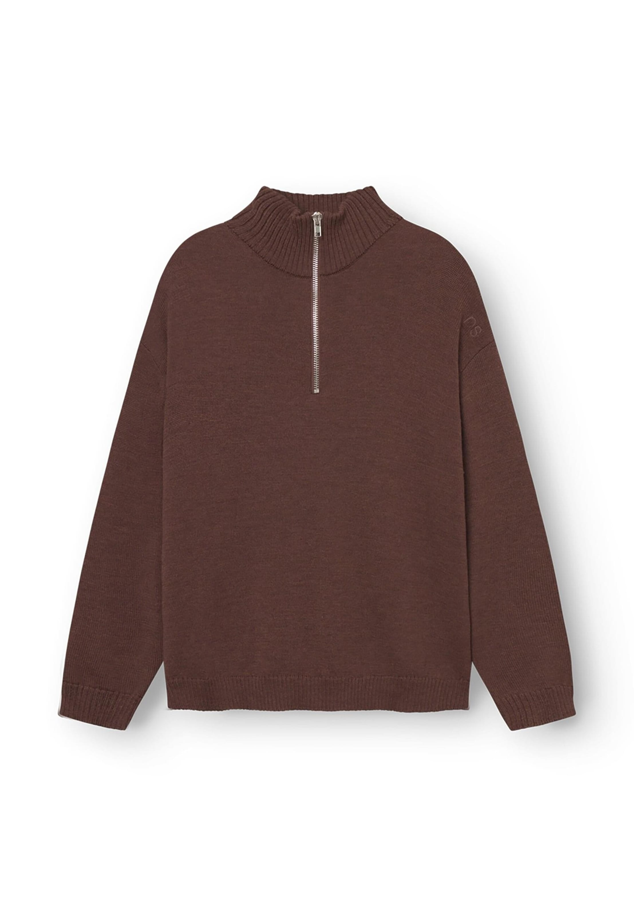 rethinkit studios Sweater 'Oslo' in Brown: front