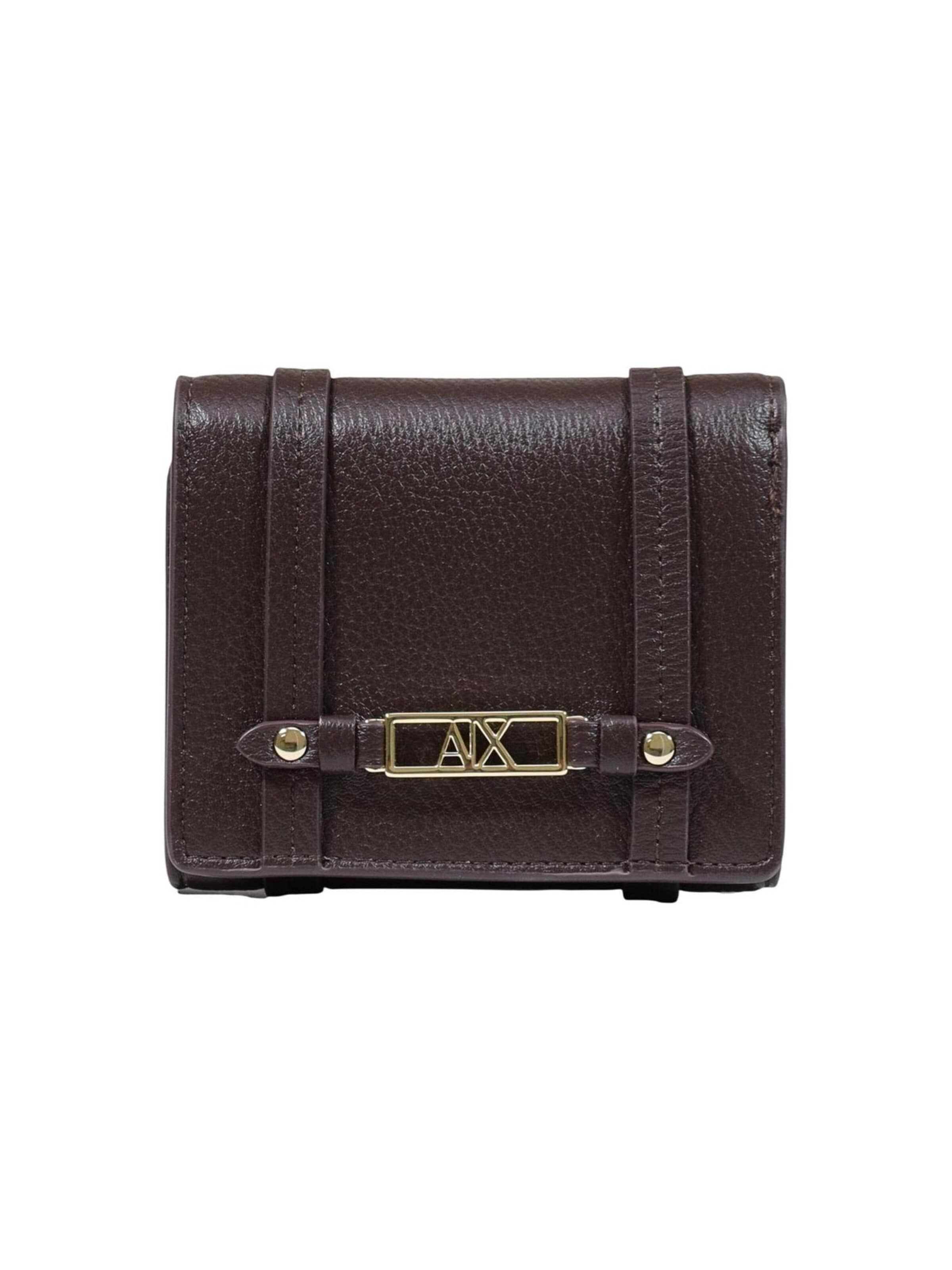 Portamonete 'XW002613 AF15632' di ARMANI EXCHANGE in marrone: frontale
