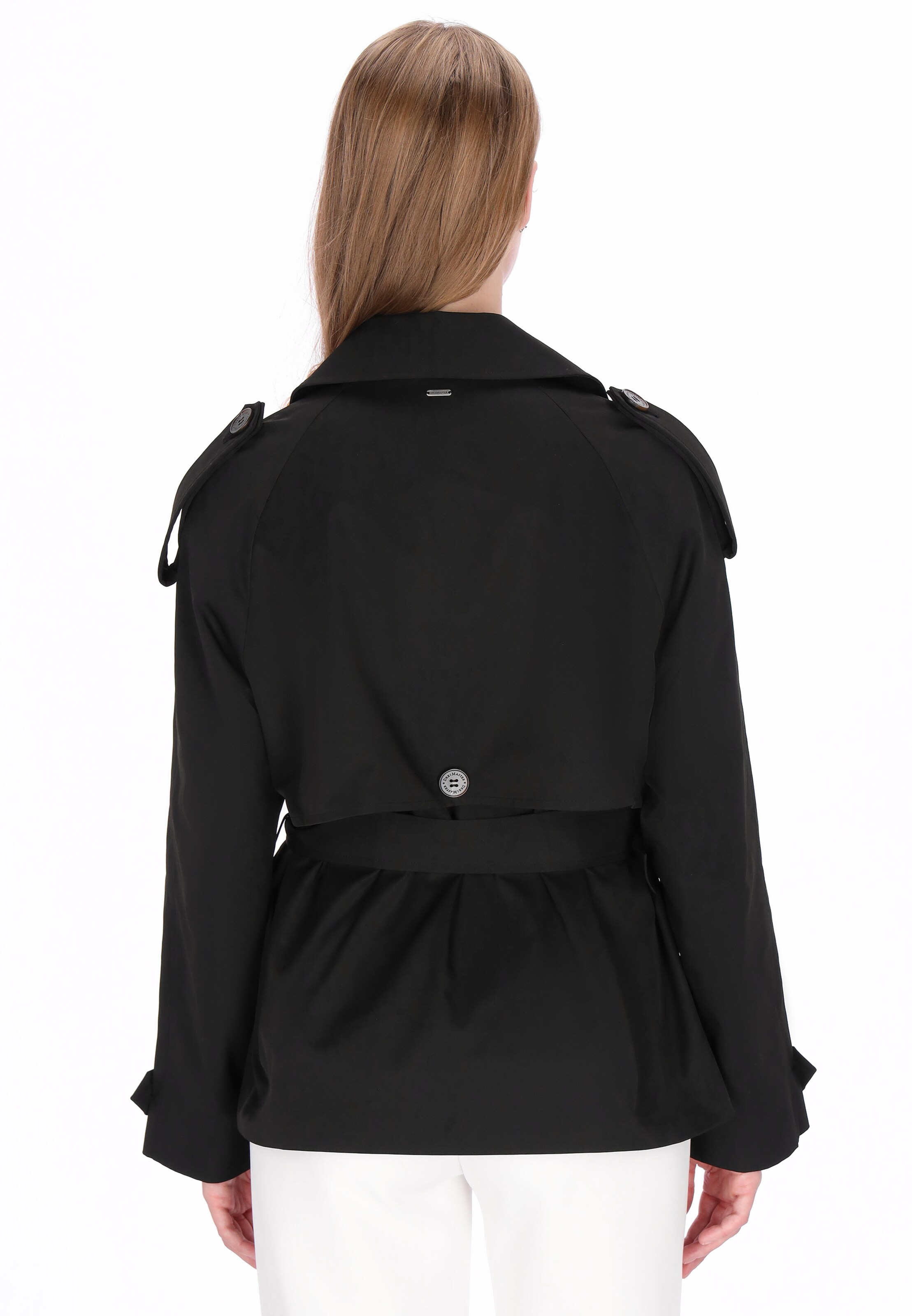 DreiMaster Klassik - Sobretudo meia-estação 'Classic' em preto