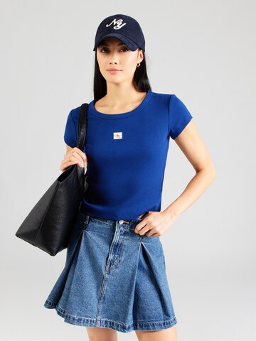 Calvin Klein Jeans Shirt in Blauw: voorkant