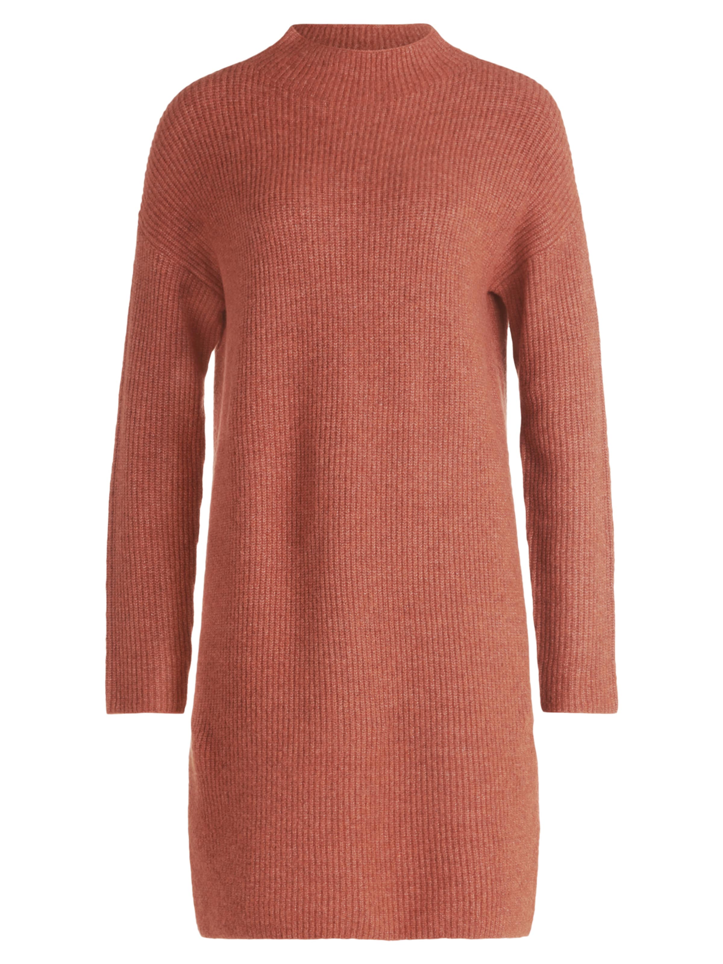 Cartoon Knit dress in Brown: front