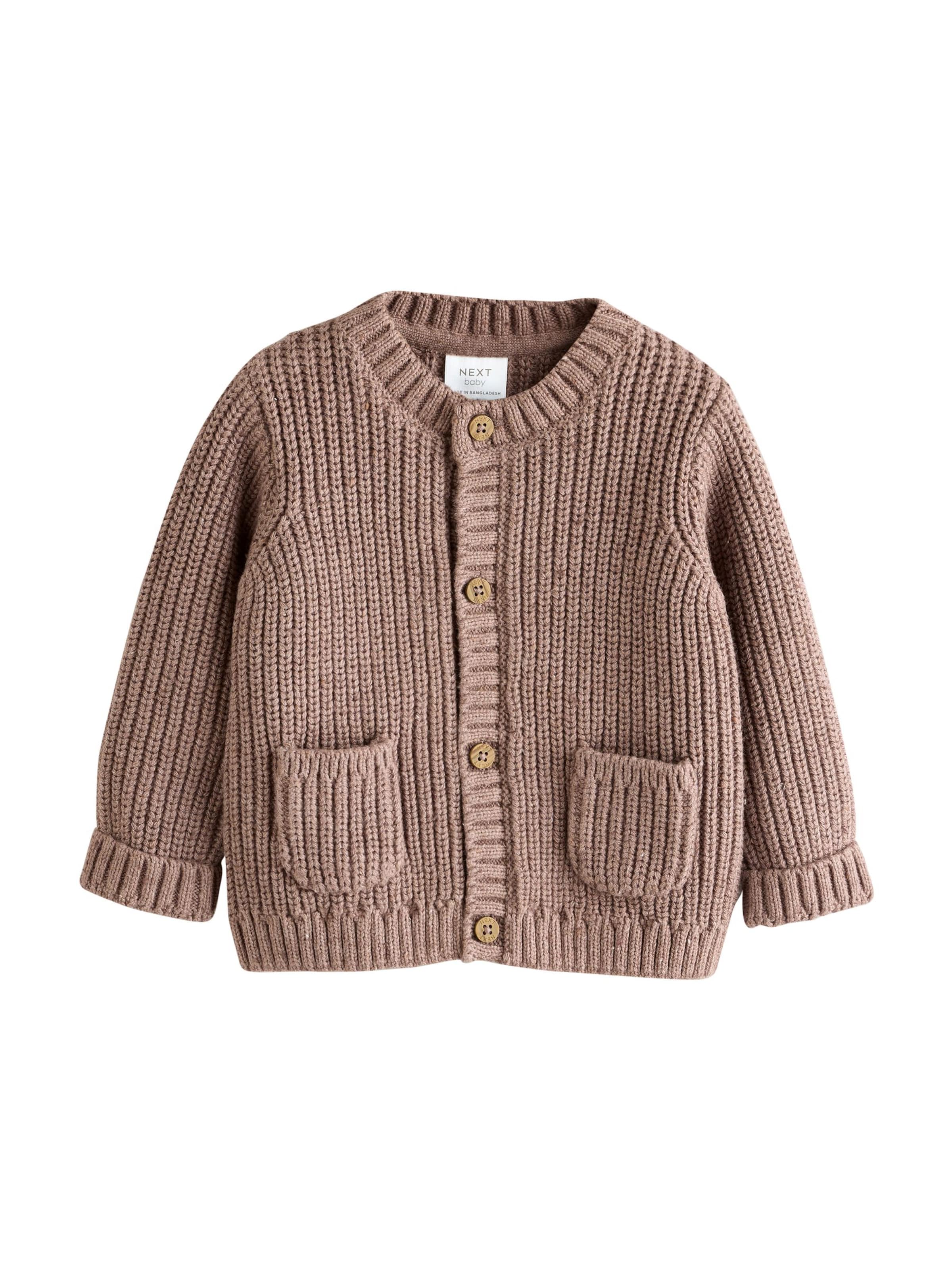 Next Strickjacke in Braun: Vorderseite