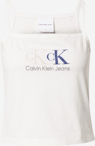 Haut Calvin Klein Jeans en blanc : devant