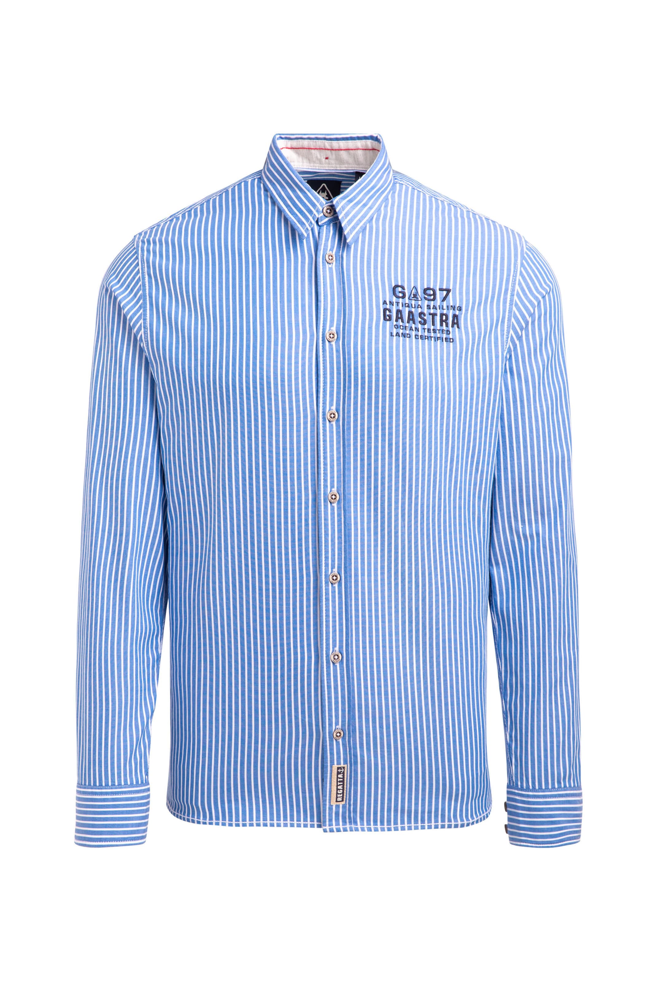 Gaastra Slim fit Button Up Shirt in Blue: front