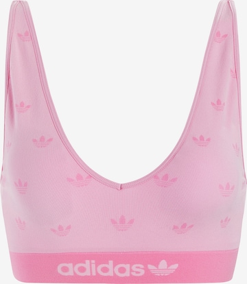 ADIDAS ORIGINALS Bustier Bustier ' Low Back Bralette - Originals Modern Flex ' in Pink: predná strana