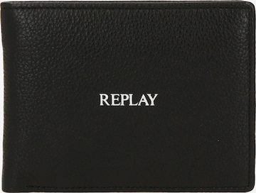 REPLAY Plånbok i svart: framsida