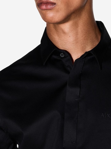 Slim fit Camicia business '8NZCBD ZN10Z' di ARMANI EXCHANGE in nero
