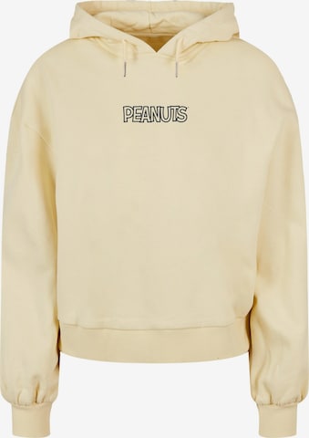 Merchcode Sweatshirt 'Peanuts - Charlie' in Yellow: front