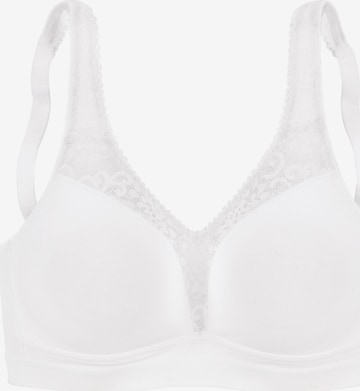 PETITE FLEUR Bustier BH in Weiß: Vorderseite