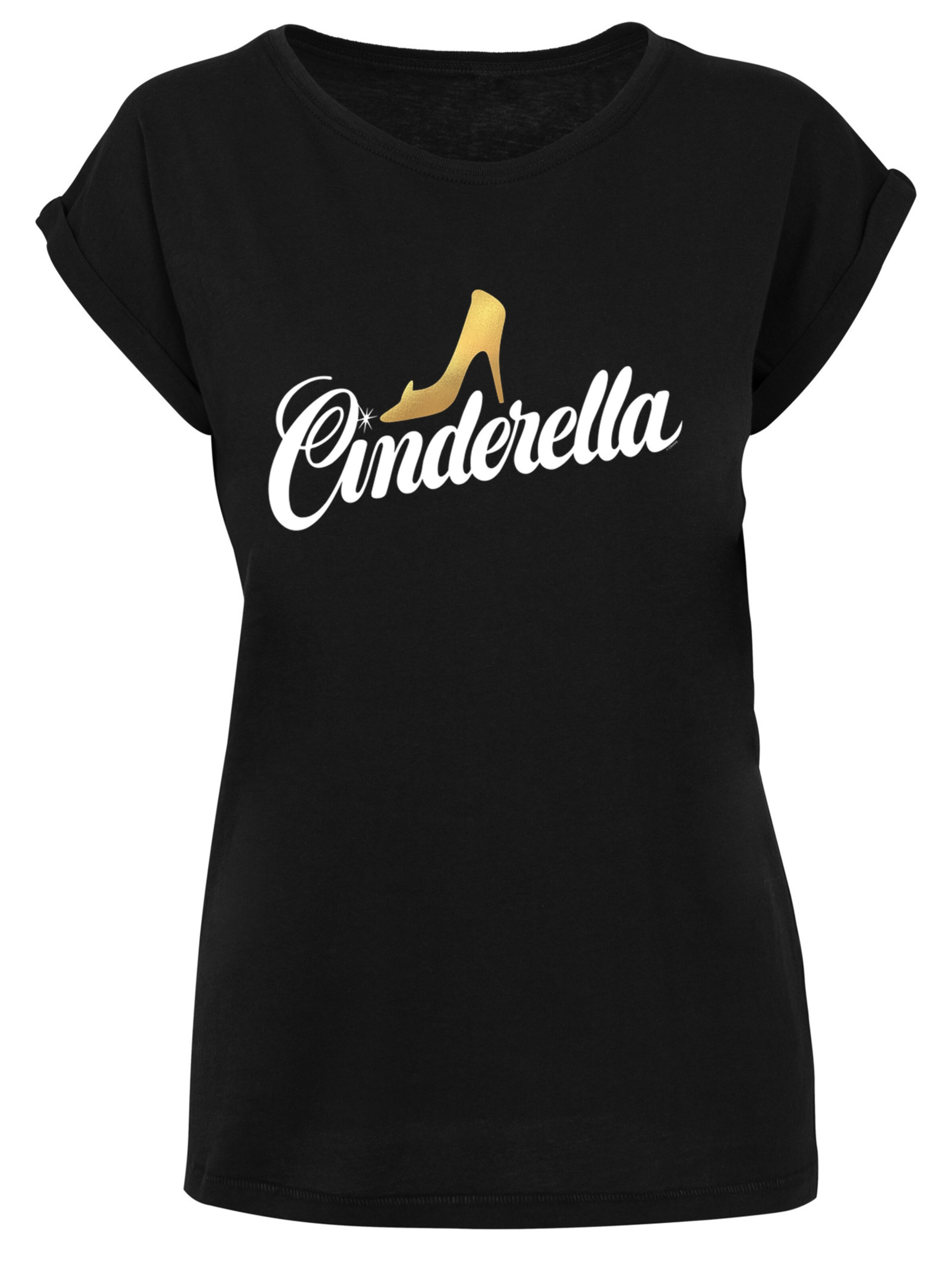 T-shirt 'Cinderella Shoe' F4NT4STIC en noir : devant