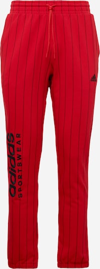 ADIDAS SPORTSWEAR Sportsbukser 'Pinstripe Fleece' i rød / svart, Produktvisning
