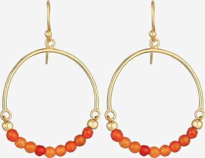 ELLI Ohrringe Boho in gold / rot, Produktansicht