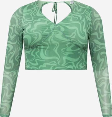 Cotton On Curve Skjorte 'GEMMA' i grønn: forside