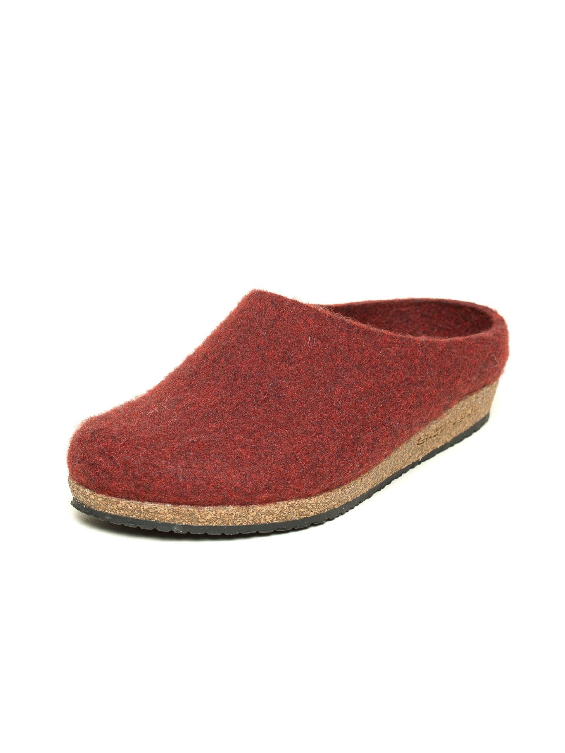 Stegmann Clogs 'Filzclogs Stegmann 208'‌‌‌‌‌‌‌ in Rot: Vorderseite