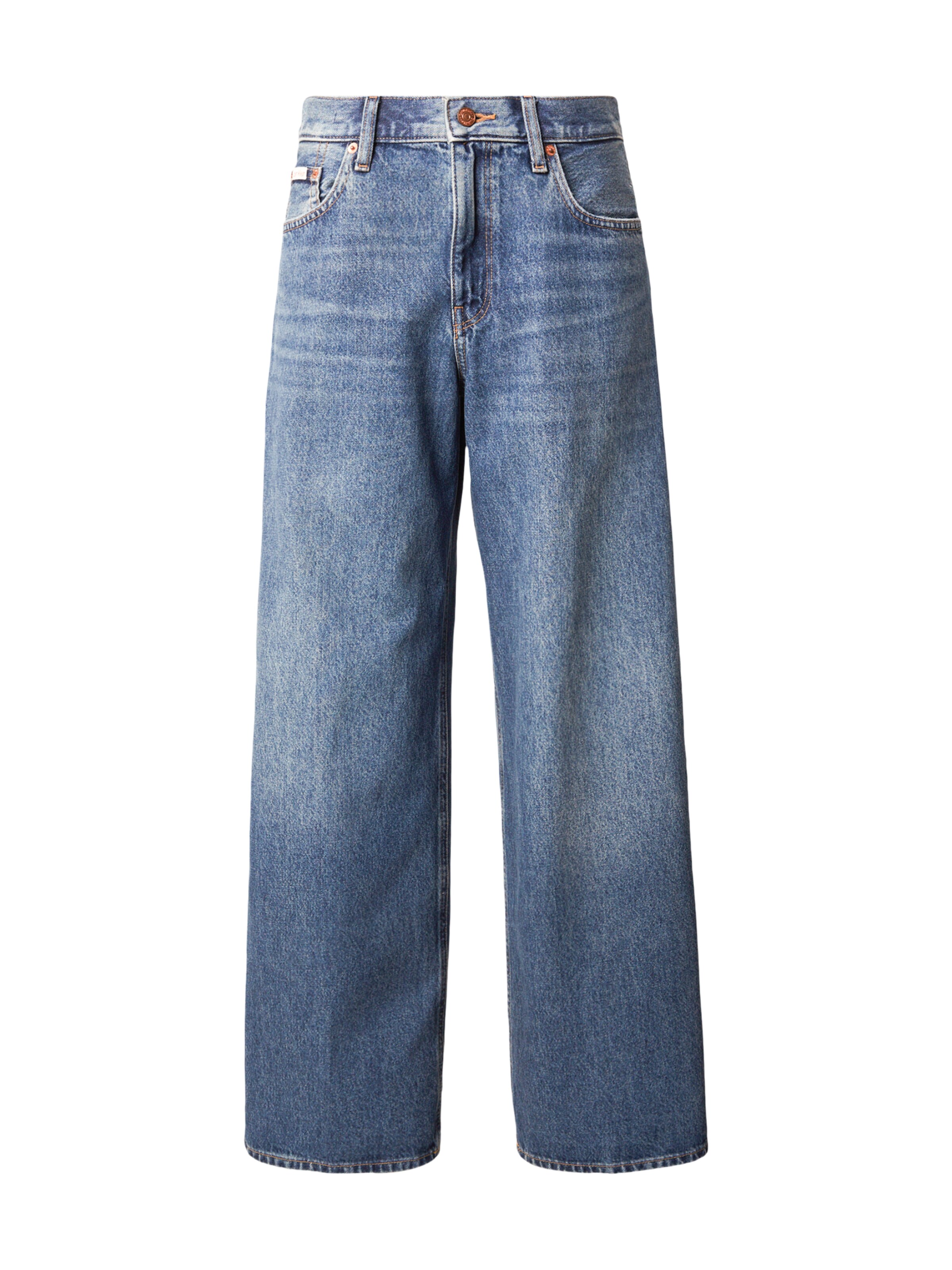 Calvin Klein Jeans Bő szár Farmer - kék: elől