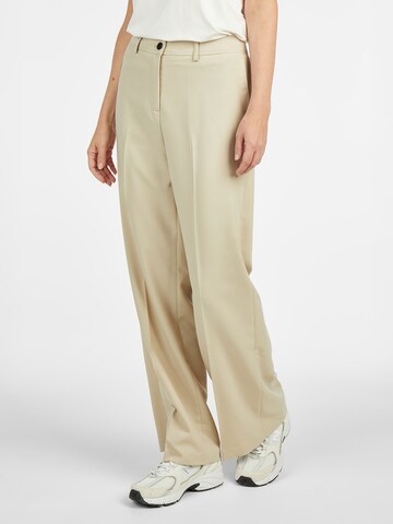 Wide Leg Pantalon 'Hazel' Lovely Sisters en beige : devant