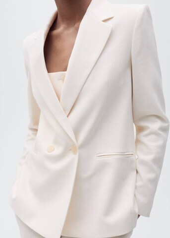 Blazer 'Tempo' MANGO en beige : devant