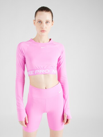 NIKE Funktionsshirt 'PRO' in Pink: predná strana